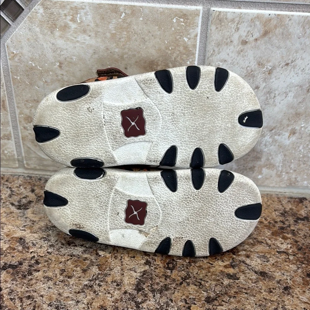 Twisted X Infant Leopard Cork Driving Mocs Size 7